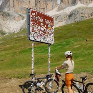 Jelenew Rust-Orange Women's Bike Shorts